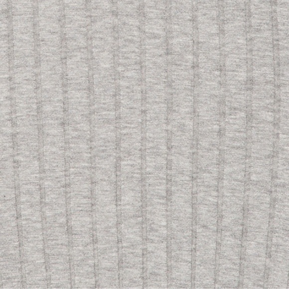Rag Bone Jean Tri Rib Tank Midi Dress Light Grey Gray Ribbed Knit Slit Back Med - Picture 7 of 9